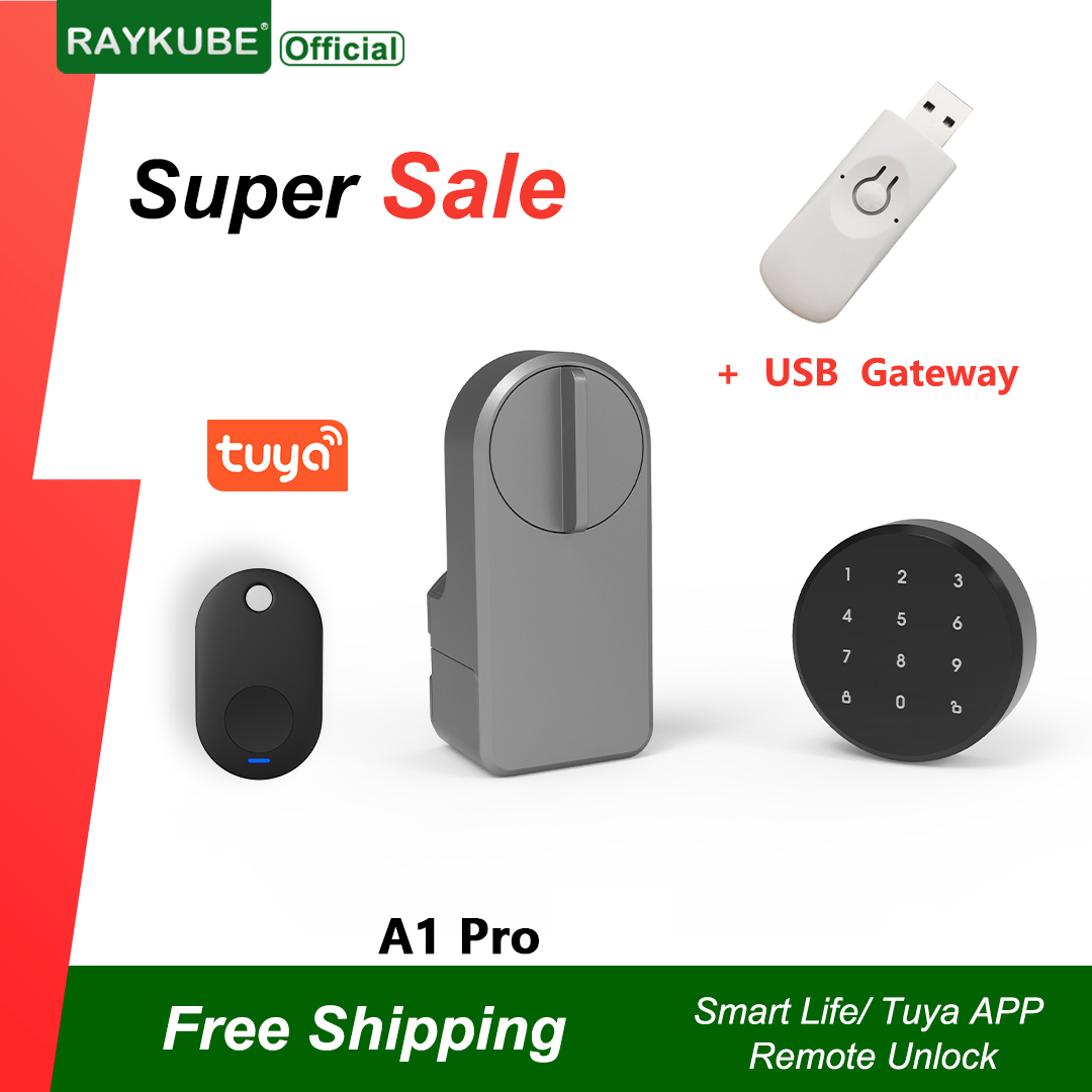RAYKUBE A1 Pro Tuya BEL Smart  - Glass Door Hinge ulasan dan harga
